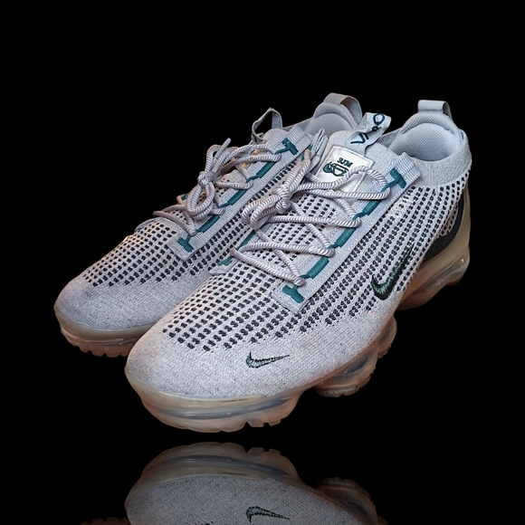 Nike Air Vapormax 2021 FK SE Light Bone Teal Phantom DN3074-001 Men's 10.5 VGUC - Picture 11 of 14